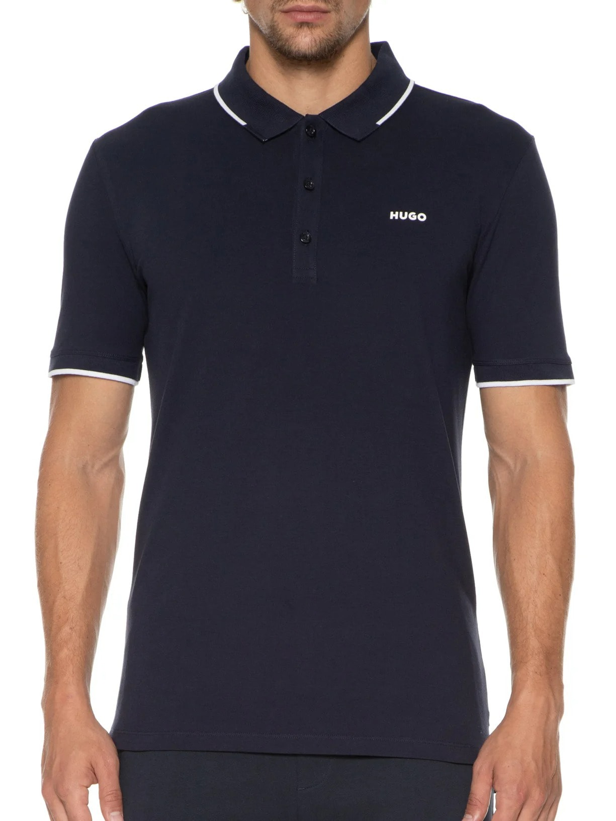 Polo Masculina Dinoso Azul Hugo