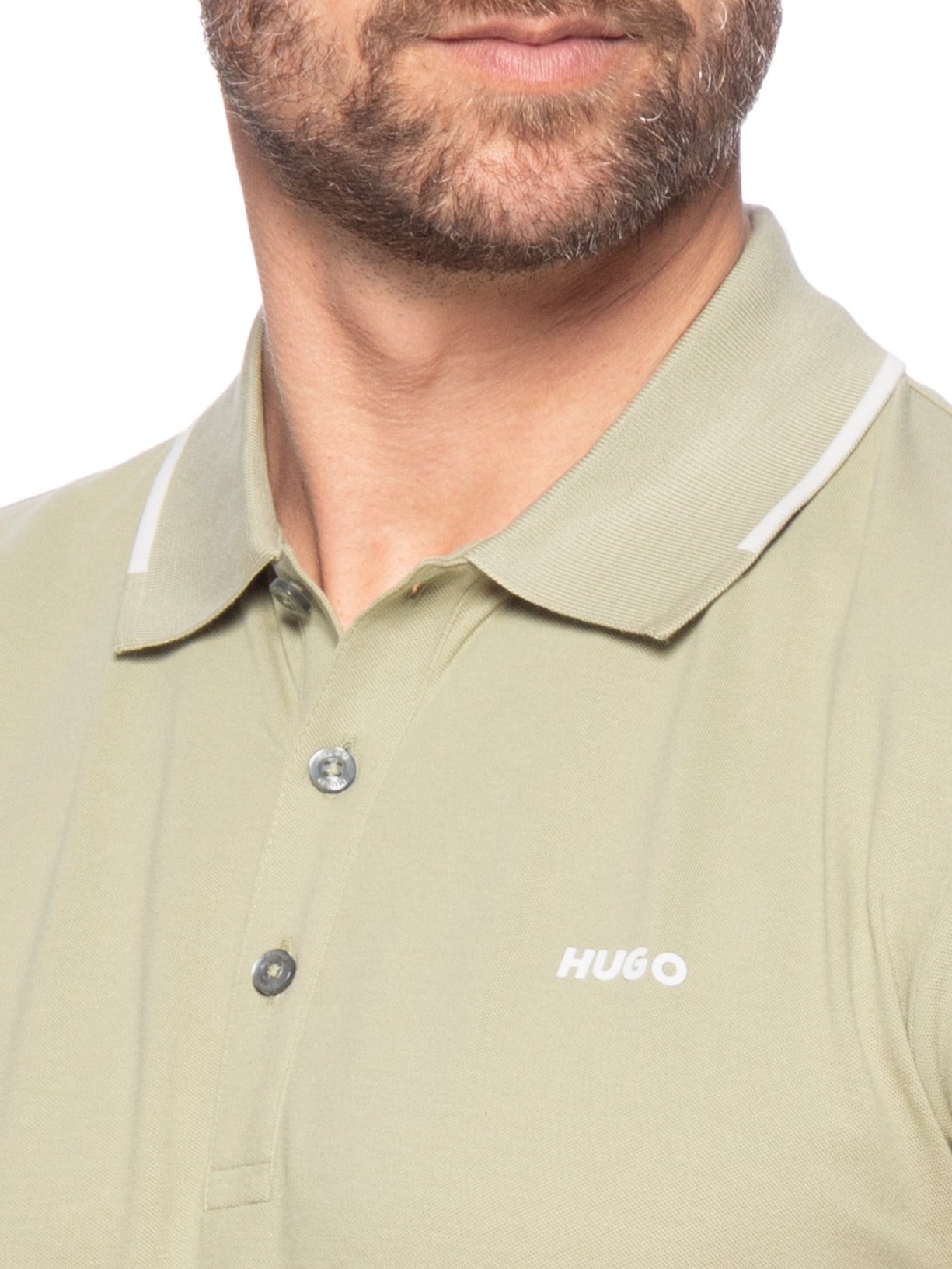 Polo Masculina Dinoso Verde Hugo