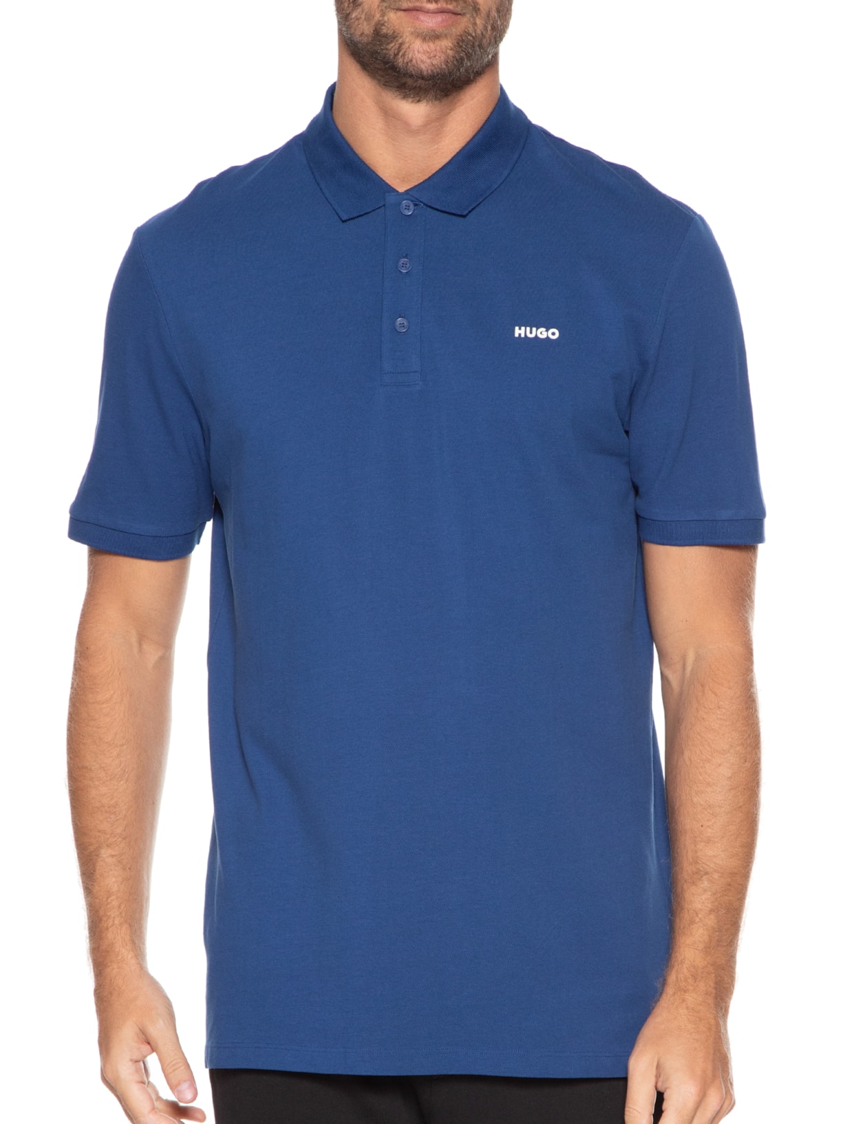 Polo Masculina Donos Azul Hugo
