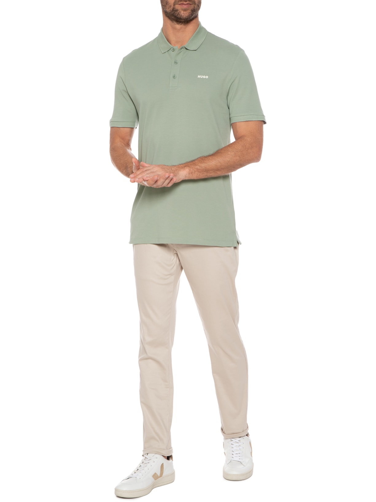 Polo Masculina Donos222 Verde Hugo