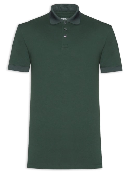 Polo Masculina em Algodão Pima Performing - Verde