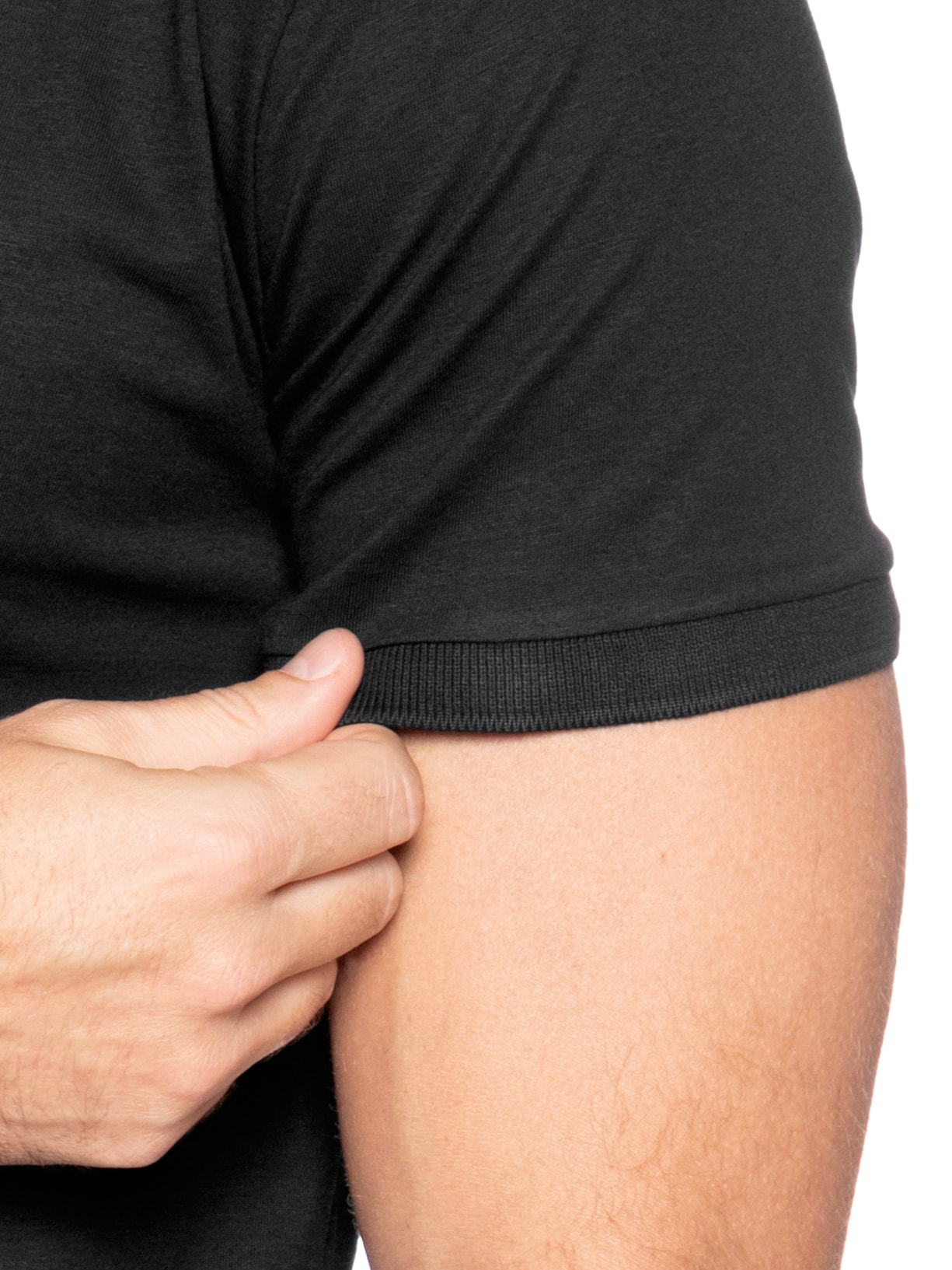 Polo Masculina Em Algodão Pima Preto Sergio K