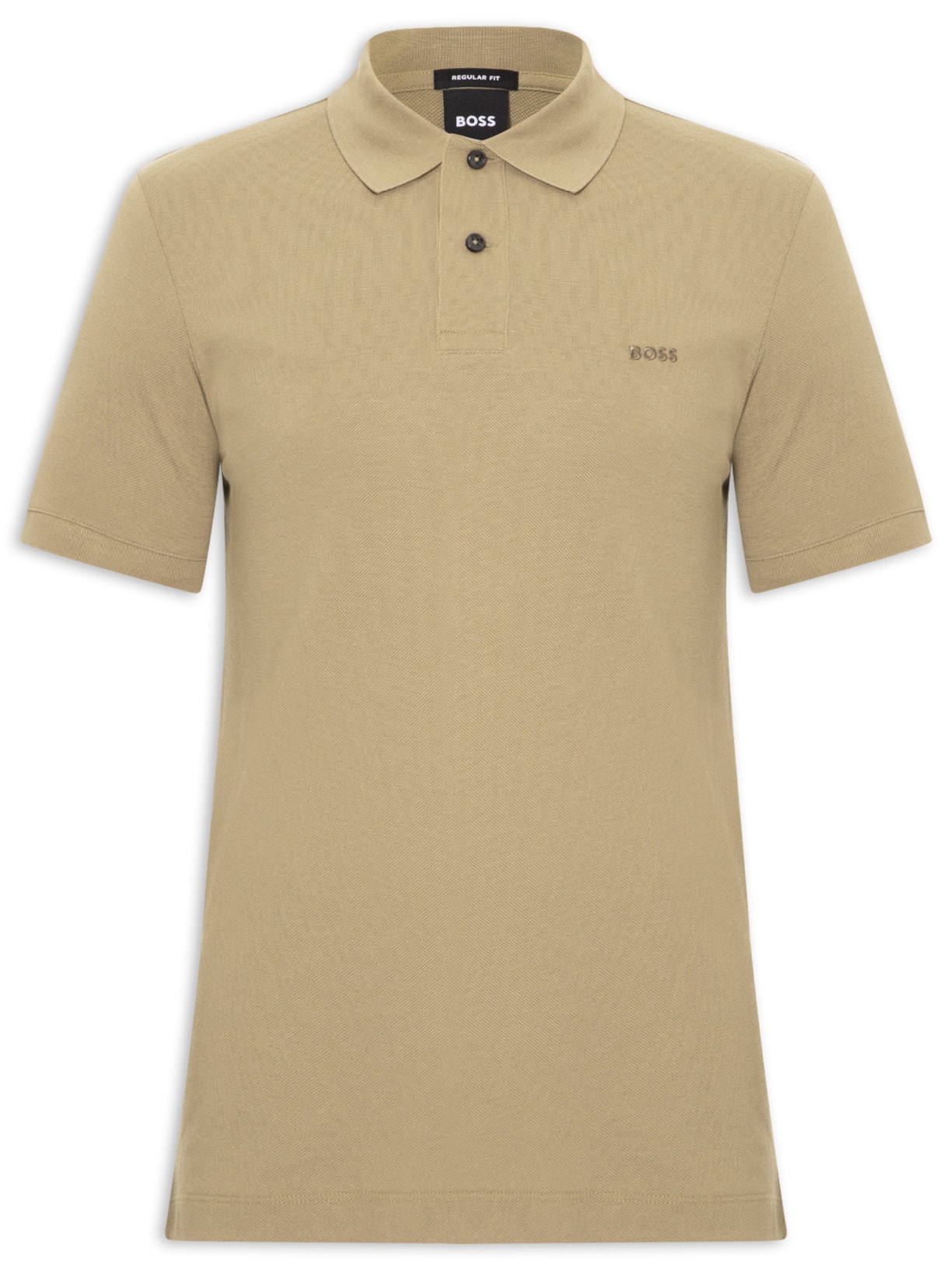 Polo Masculina Em Algodão Piqué Pallas - Bege