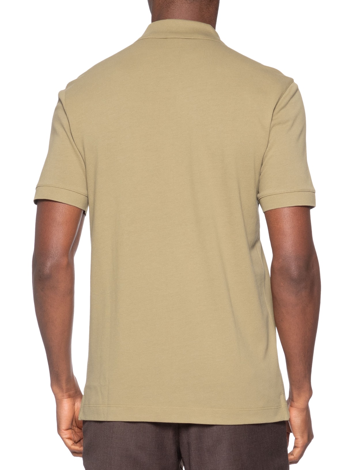 Polo Masculina Em Algodão Piqué Pallas Bege Boss
