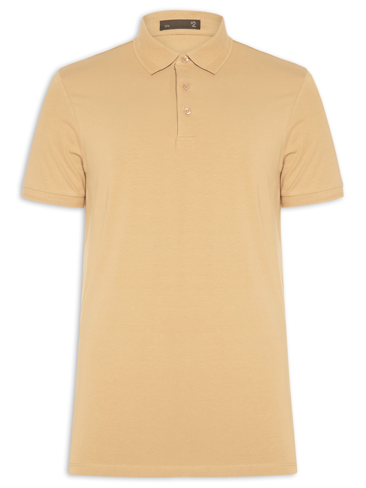 Polo Masculina Em Malha Bege '2 Essential