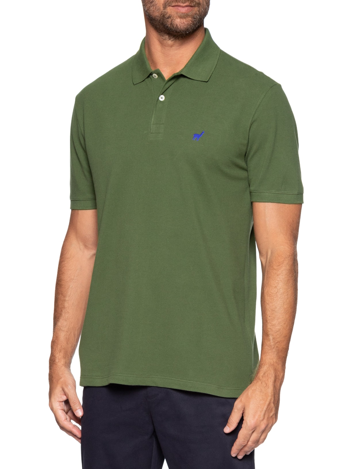 Polo Masculina Em Malha Piquet Verde Zapalla