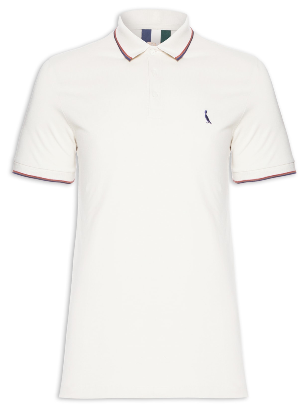 Polo Masculina Enxuto Novo Friso - Bege