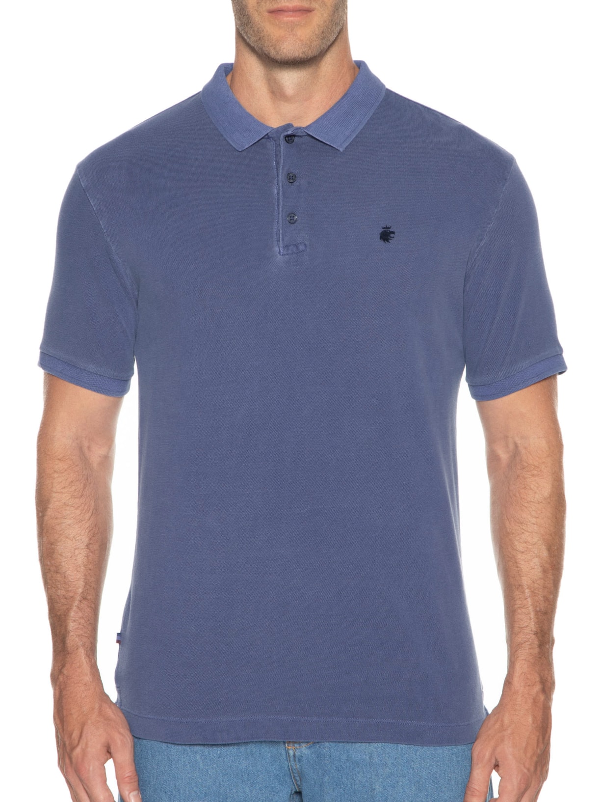 Polo Masculina Essential Stone Azul Von Der Volke