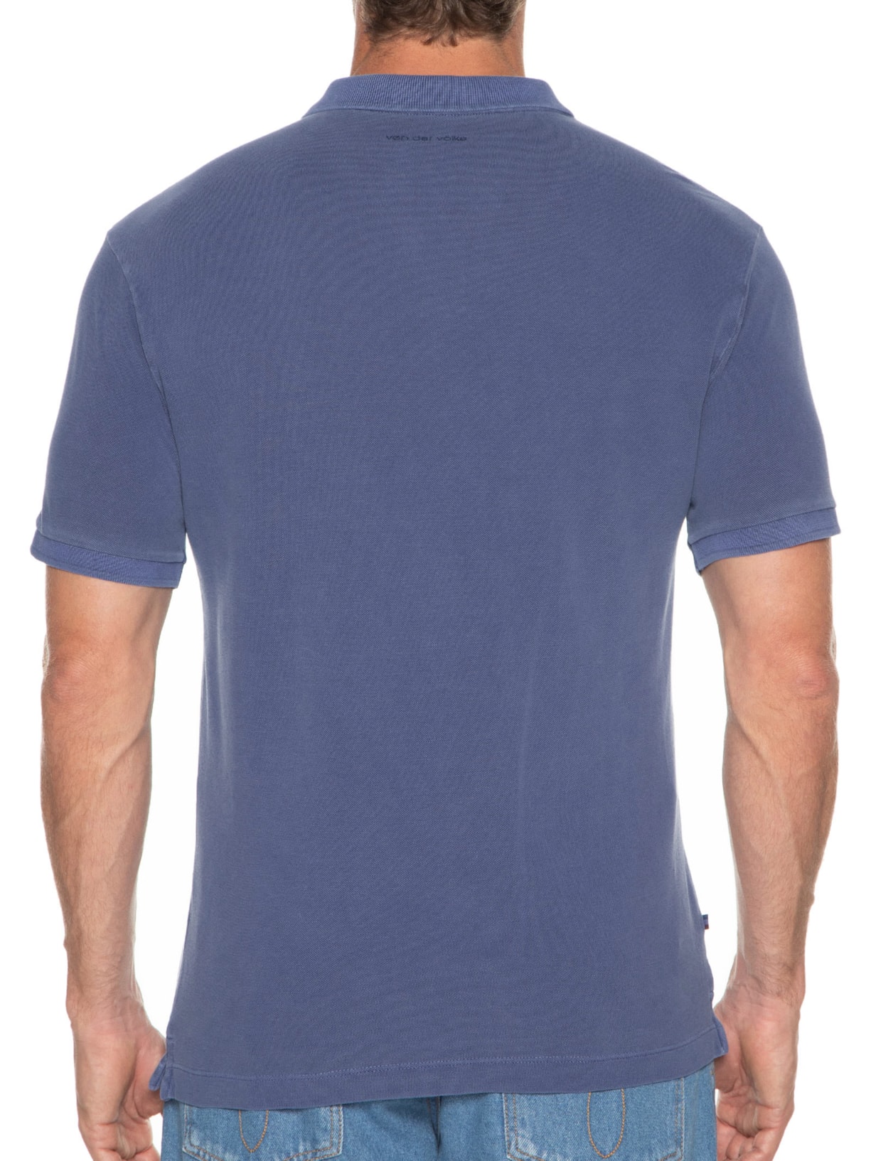 Polo Masculina Essential Stone Azul Von Der Volke