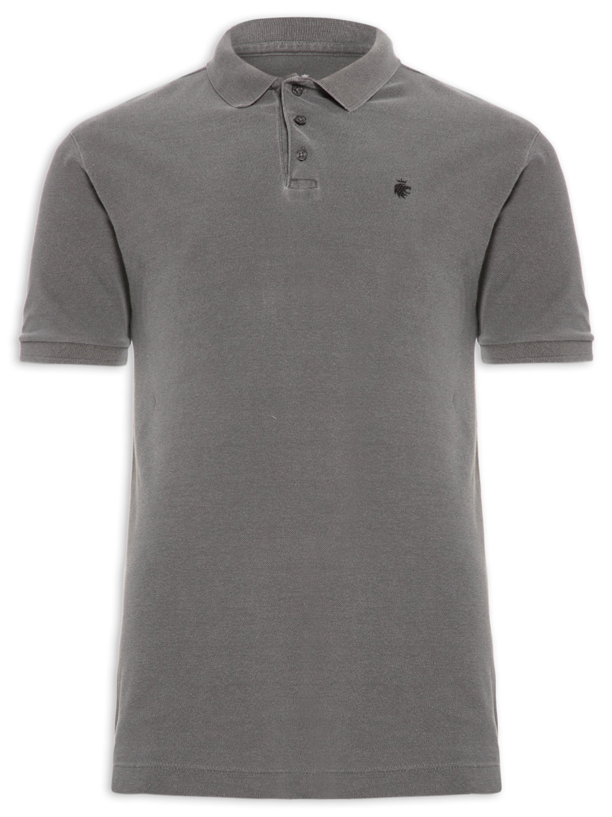 Polo Masculina Essential Stone - Cinza
