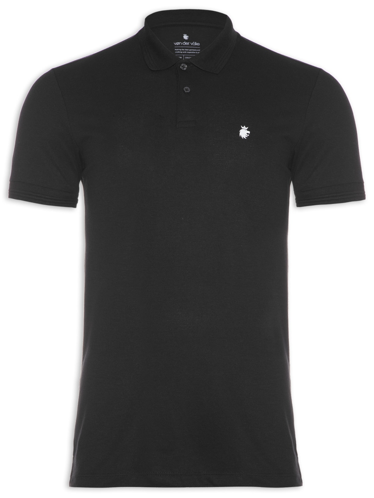 Polo Masculina Essentieel - Preto