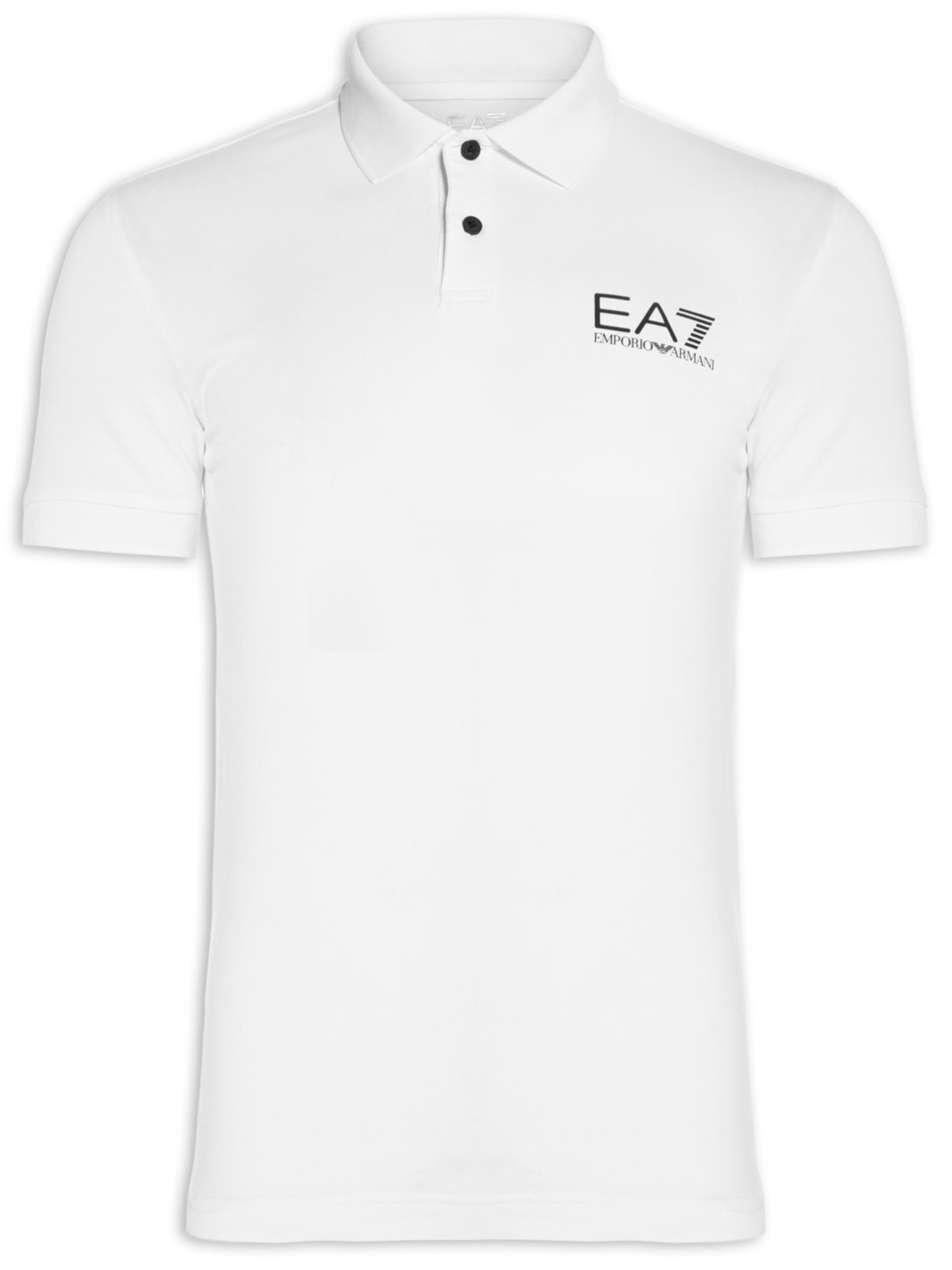 Polo Masculina Estampada - Branco