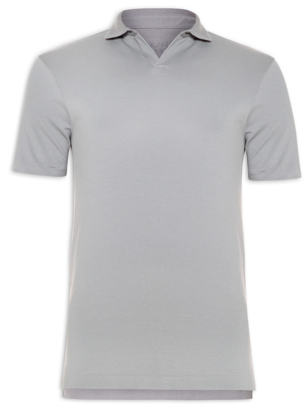 Polo Masculina Fenda - Cinza