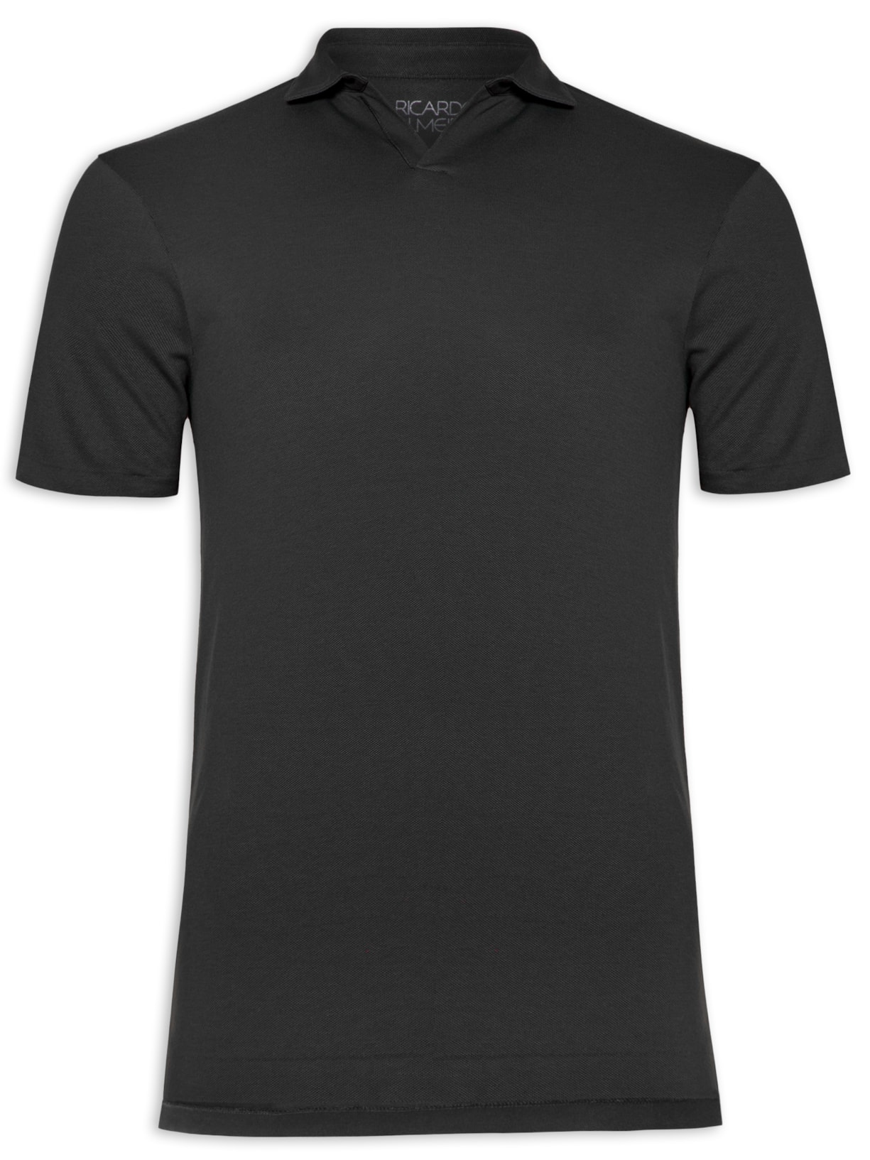 Polo Masculina Fenda - Preto