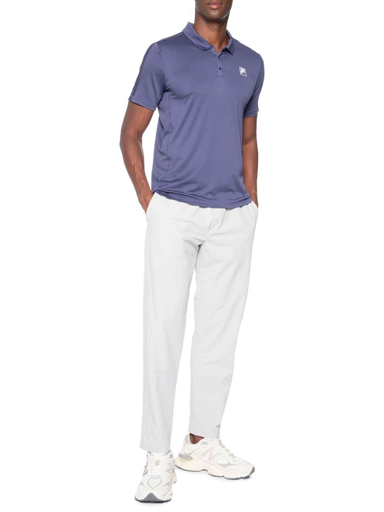 Polo Masculina Fila Tennis Line III – Azul Fila