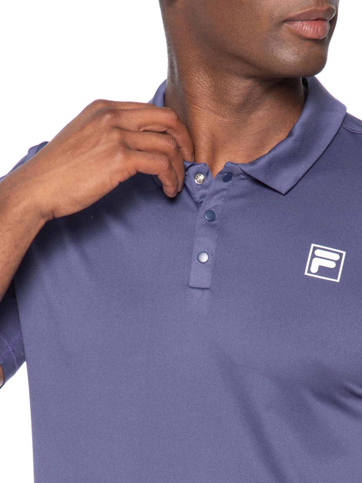 Polo Masculina Fila Tennis Line III – Azul Fila