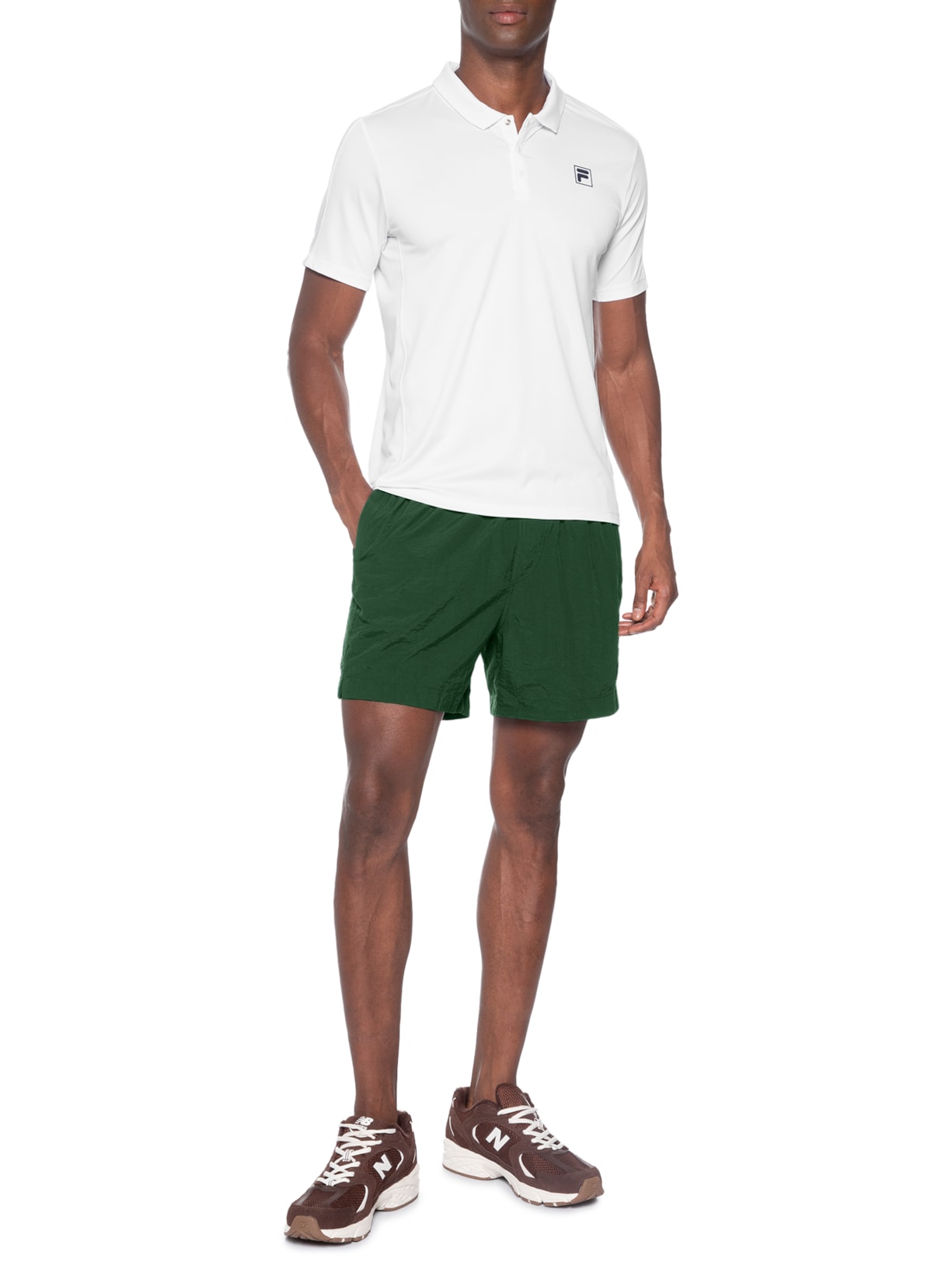 Polo Masculina Fila Tennis Line III – Branco Fila