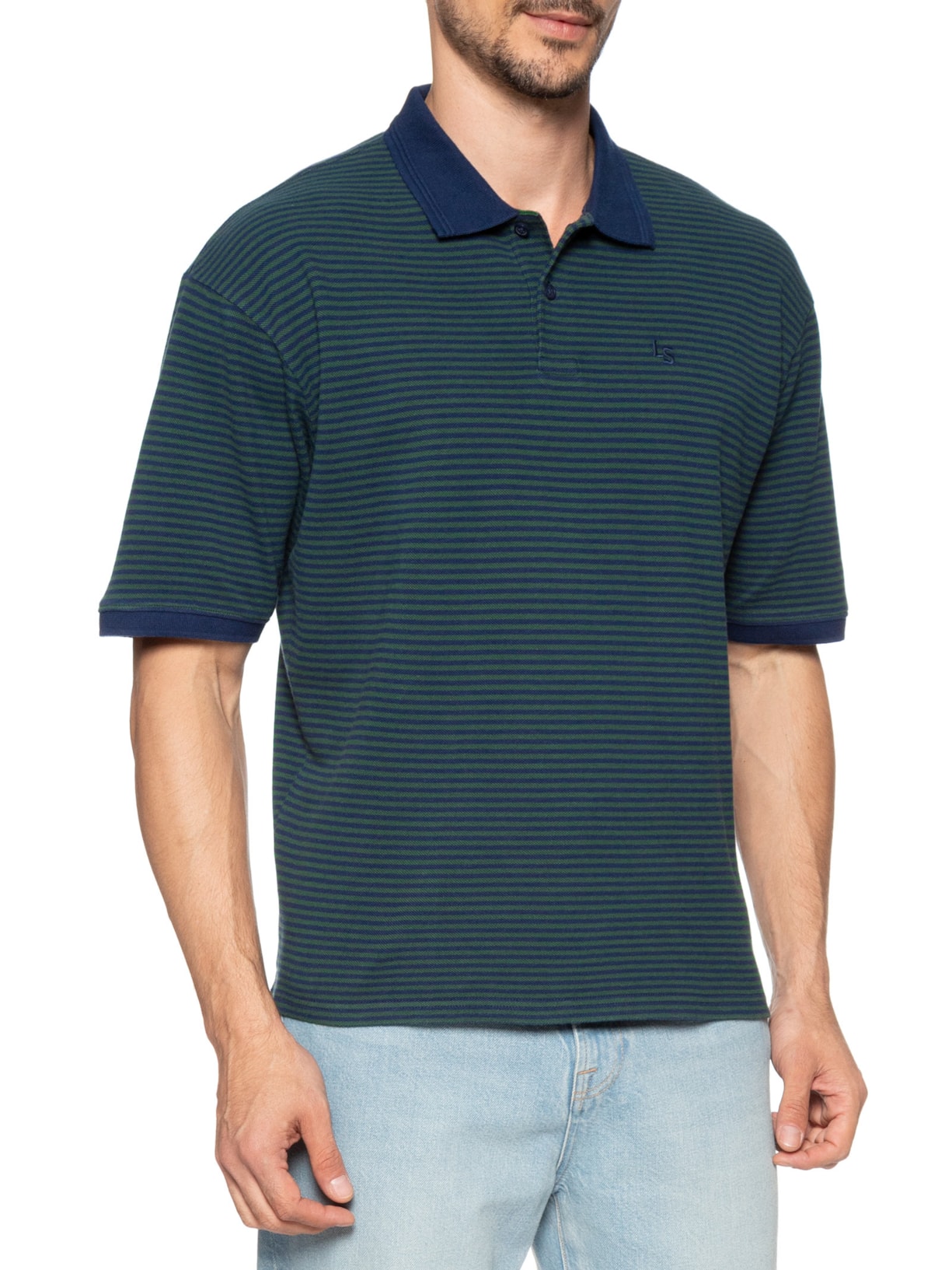 Polo Masculina Finn Boxy Verde Levi's