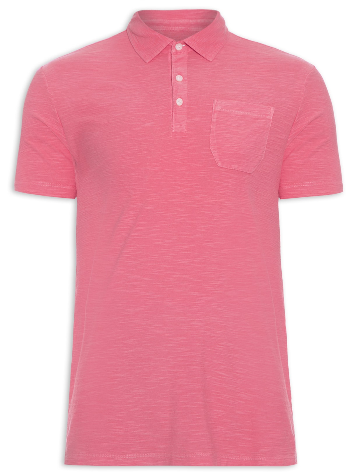 Polo Masculina Flame Stone - Rosa