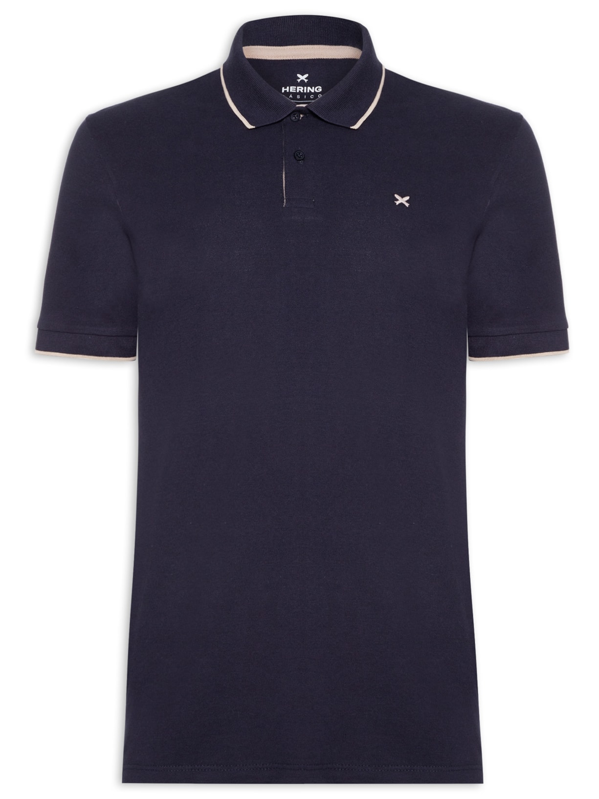 Polo Masculina Friso Azul Hering