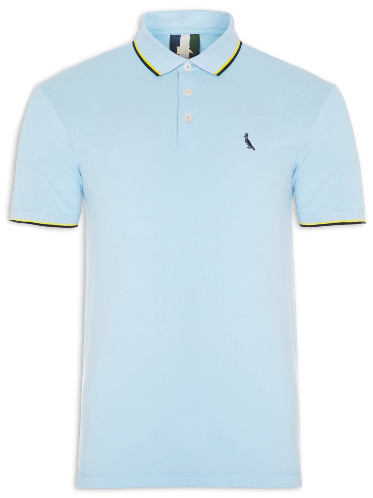 Polo Masculina Friso Duplo - Azul