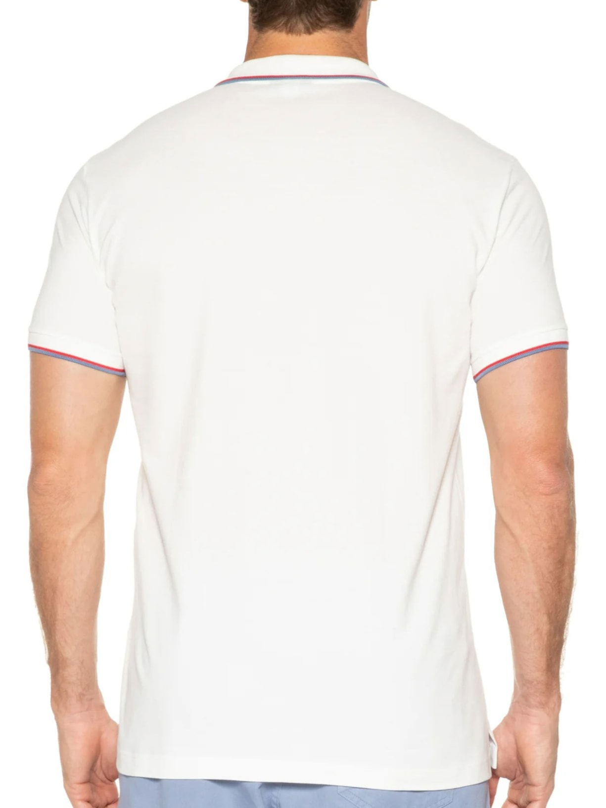 Polo Masculina Friso Duplo Off White Reserva