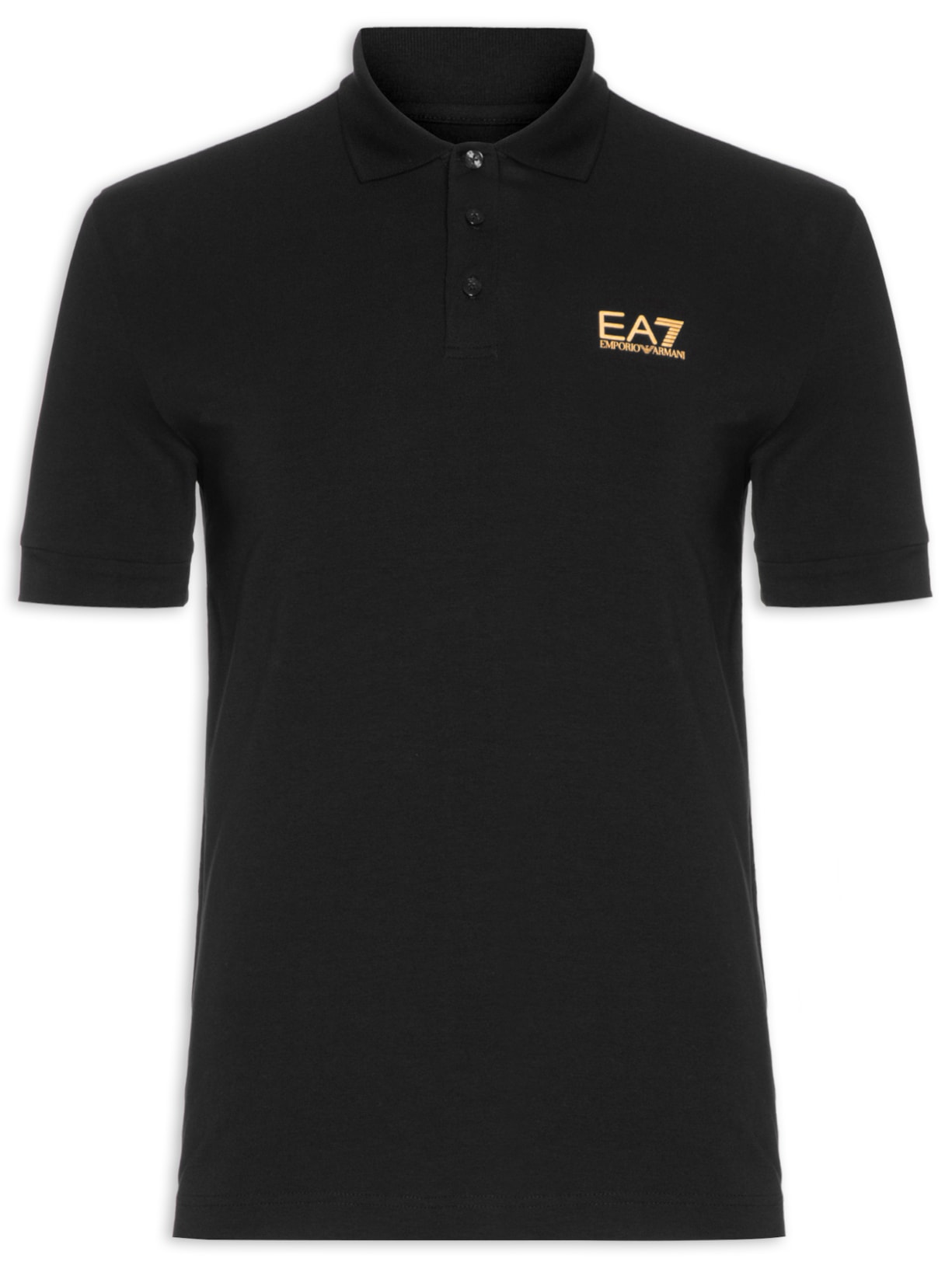 Polo Masculina Gola Esporte - Preto