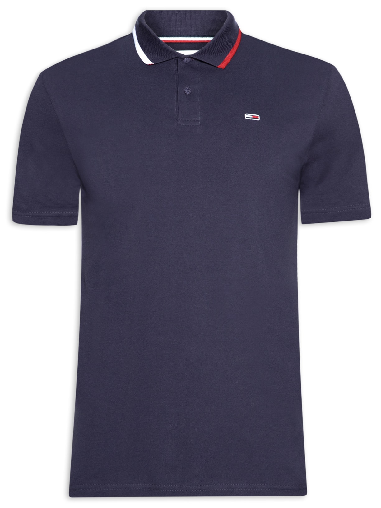 Polo Masculina Gola Flag - Azul