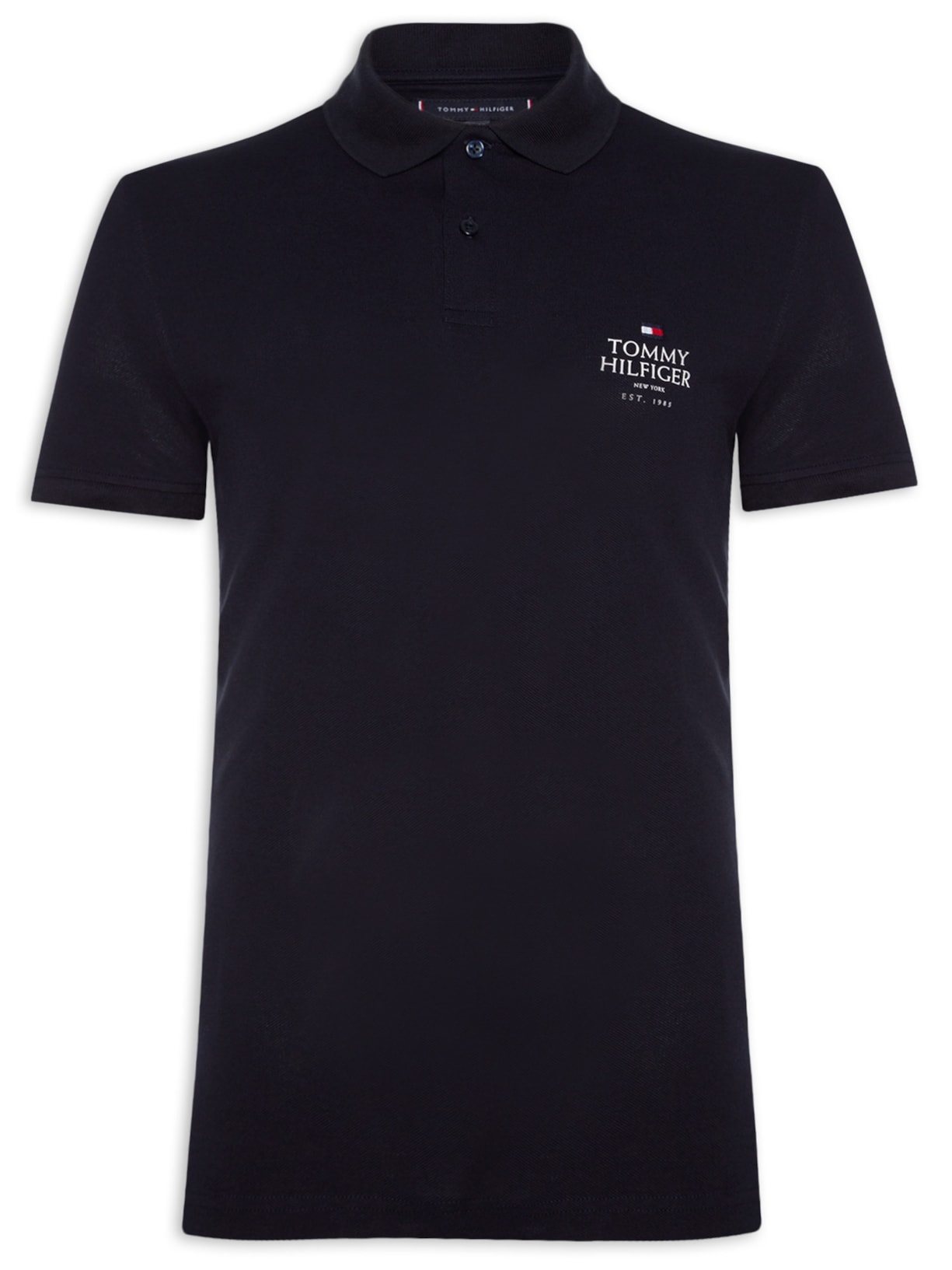 Polo Masculina Ic Stack Chest Regular - Azul