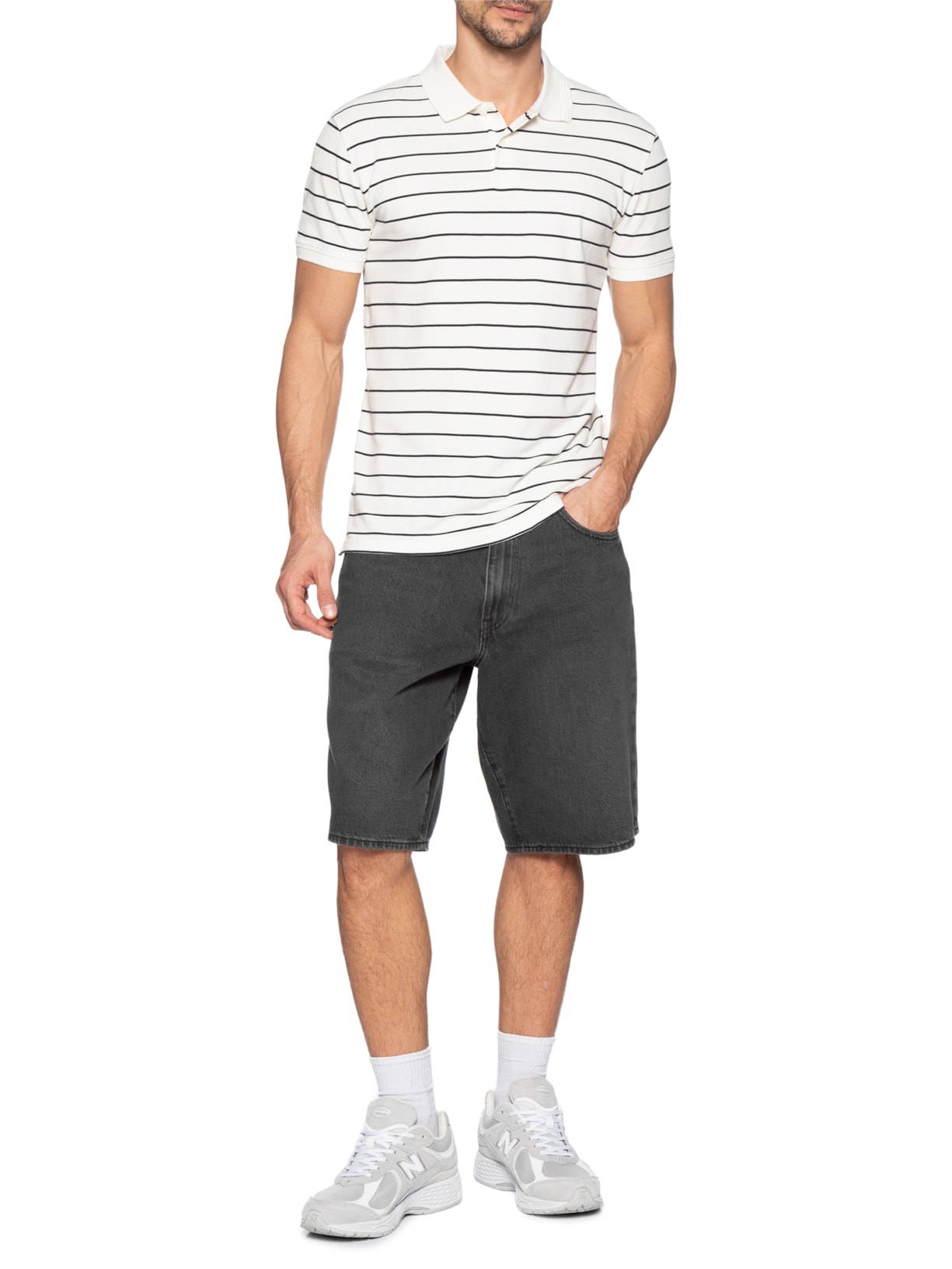 Polo Masculina Icon Branco Levi's