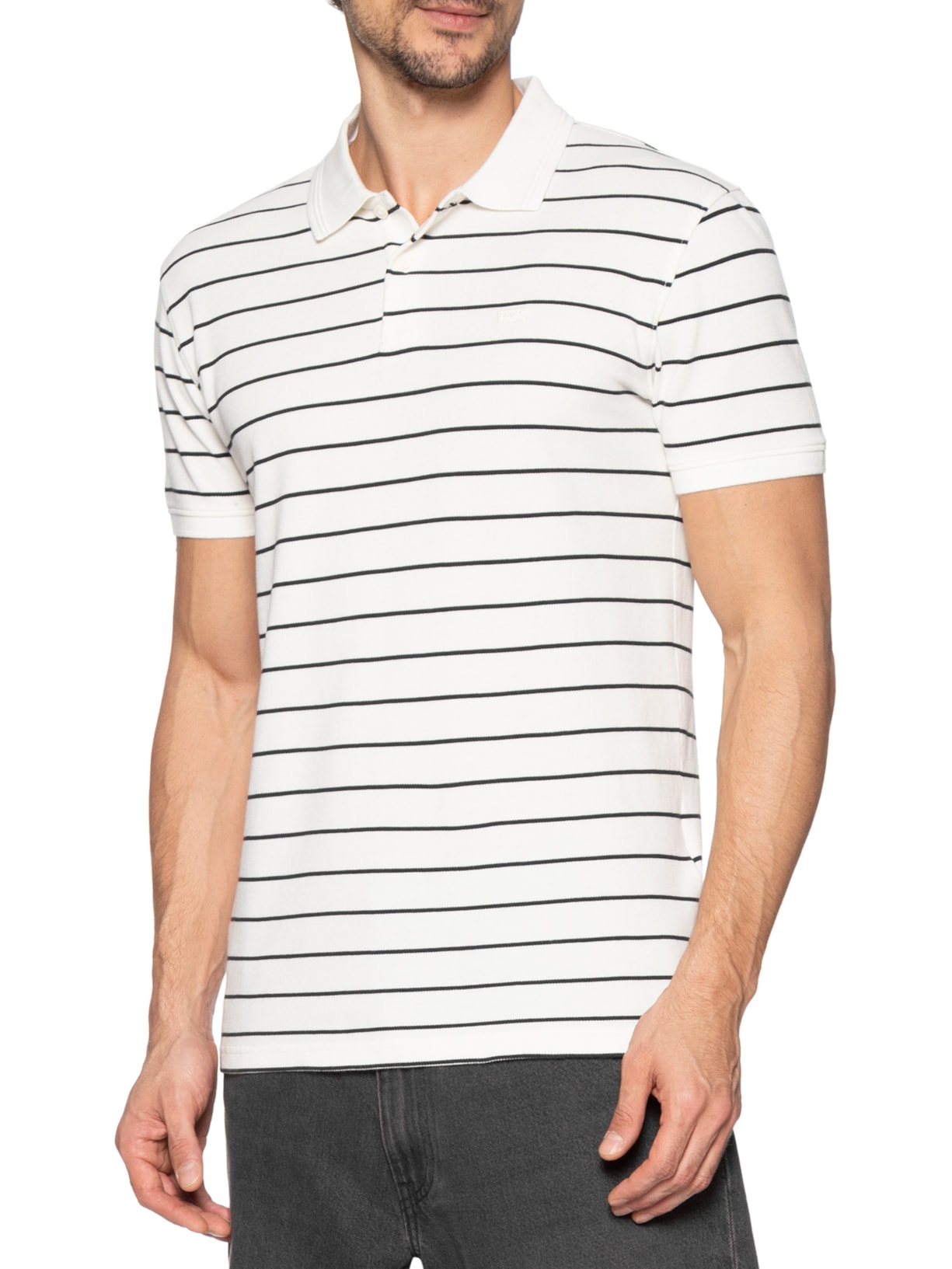 Polo Masculina Icon Branco Levi's