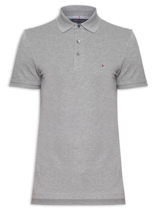 Polo Masculina Im 1985 Slim - Cinza