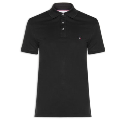 Polo Masculina Im 1985 Slim Fit - Preto