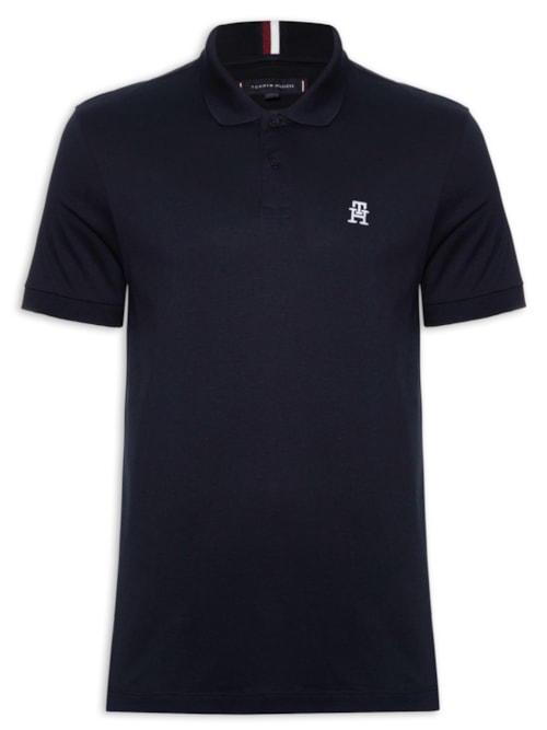 Polo Masculina Imd Interlock Reg - Azul