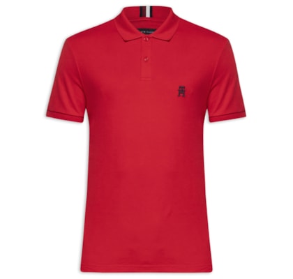 Polo Masculina Imd Interlock Reg - Vermelho