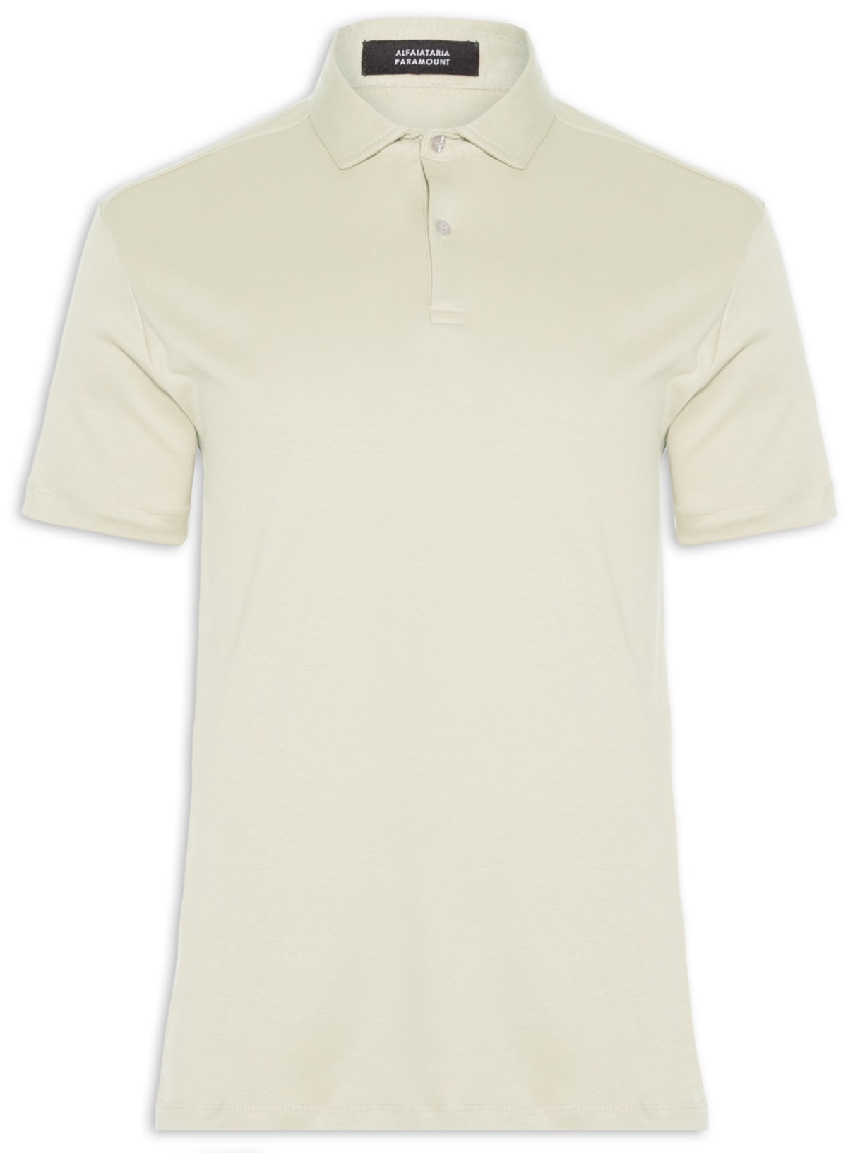 Polo Masculina Interlock 40 Pima Touch Manga Curta - Bege