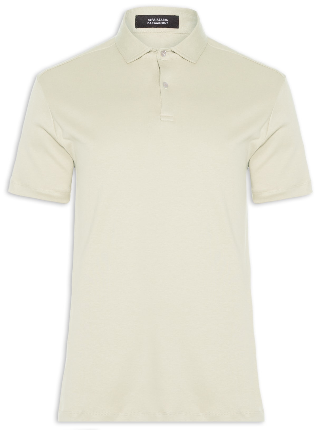 Polo Masculina Interlock 40 Pima Touch Manga Curta - Bege