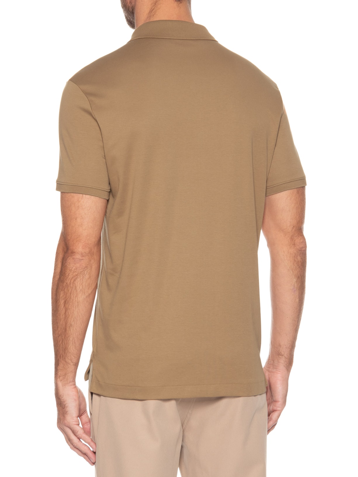 Polo Masculina Interlock 44/1 Em Algodão Pima Laranja Ricardo Almeida