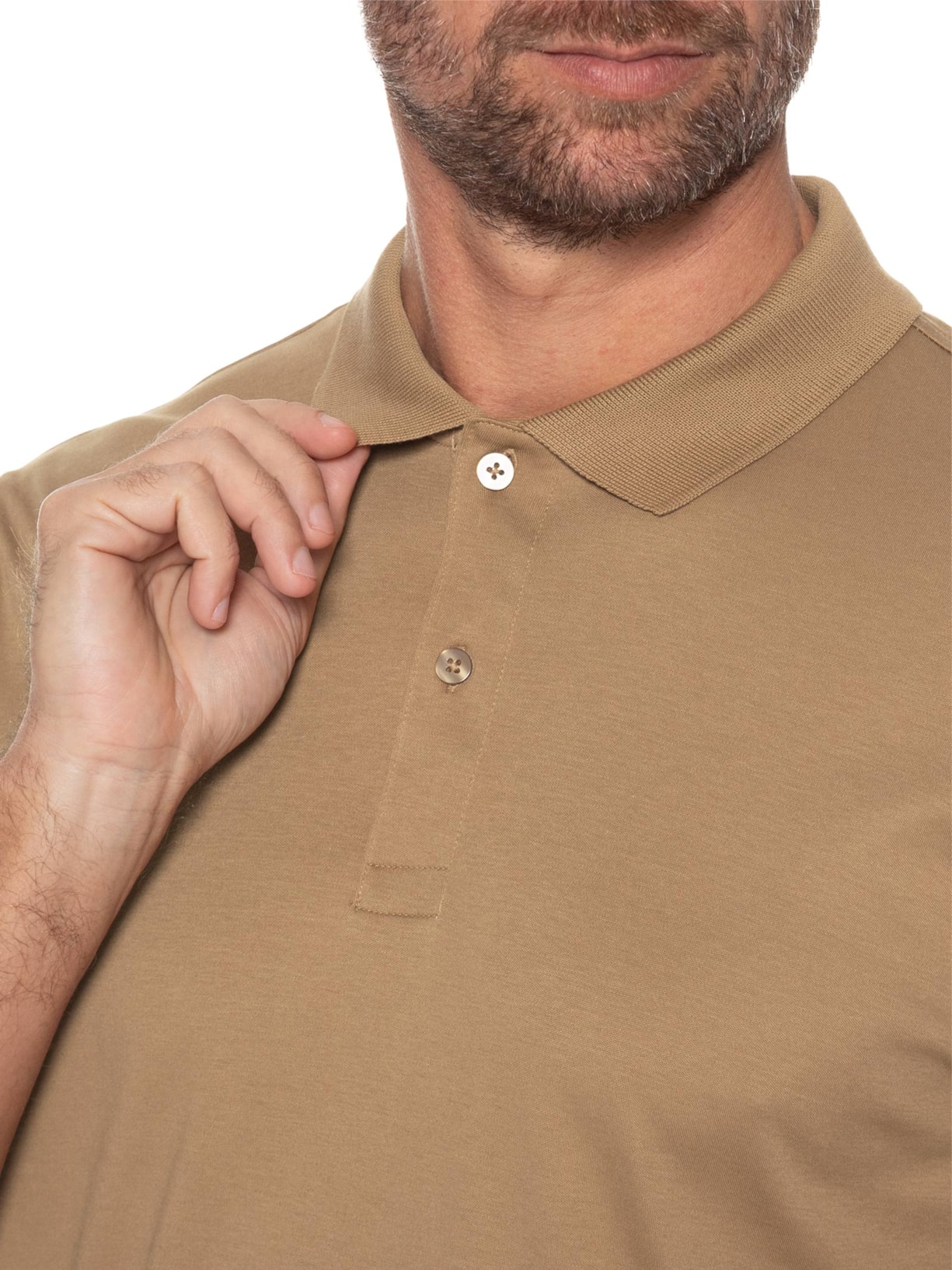 Polo Masculina Interlock 44/1 Em Algodão Pima Laranja Ricardo Almeida