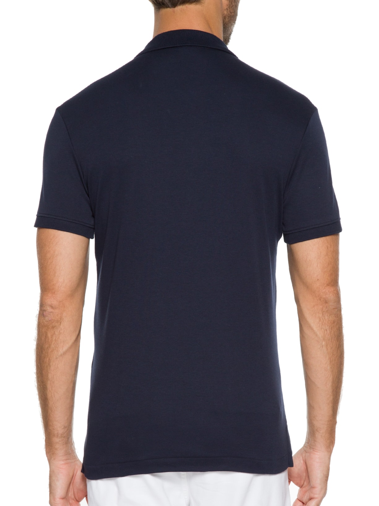 Polo Masculina Interlock em Algodão Pima Azul Ricardo Almeida