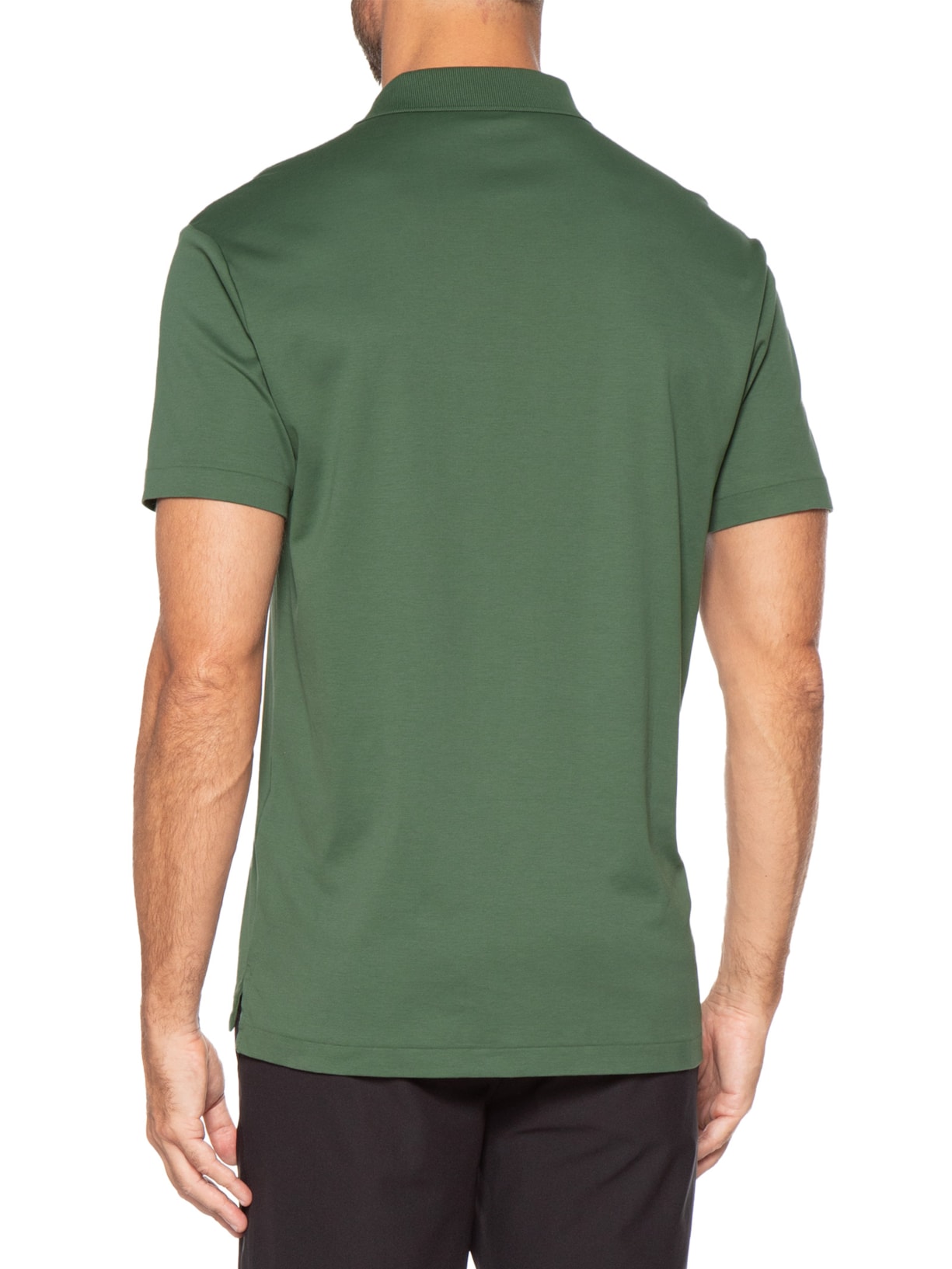 Polo Masculina Interlock Fio 140 Em Algodão Pima Verde Ricardo Almeida