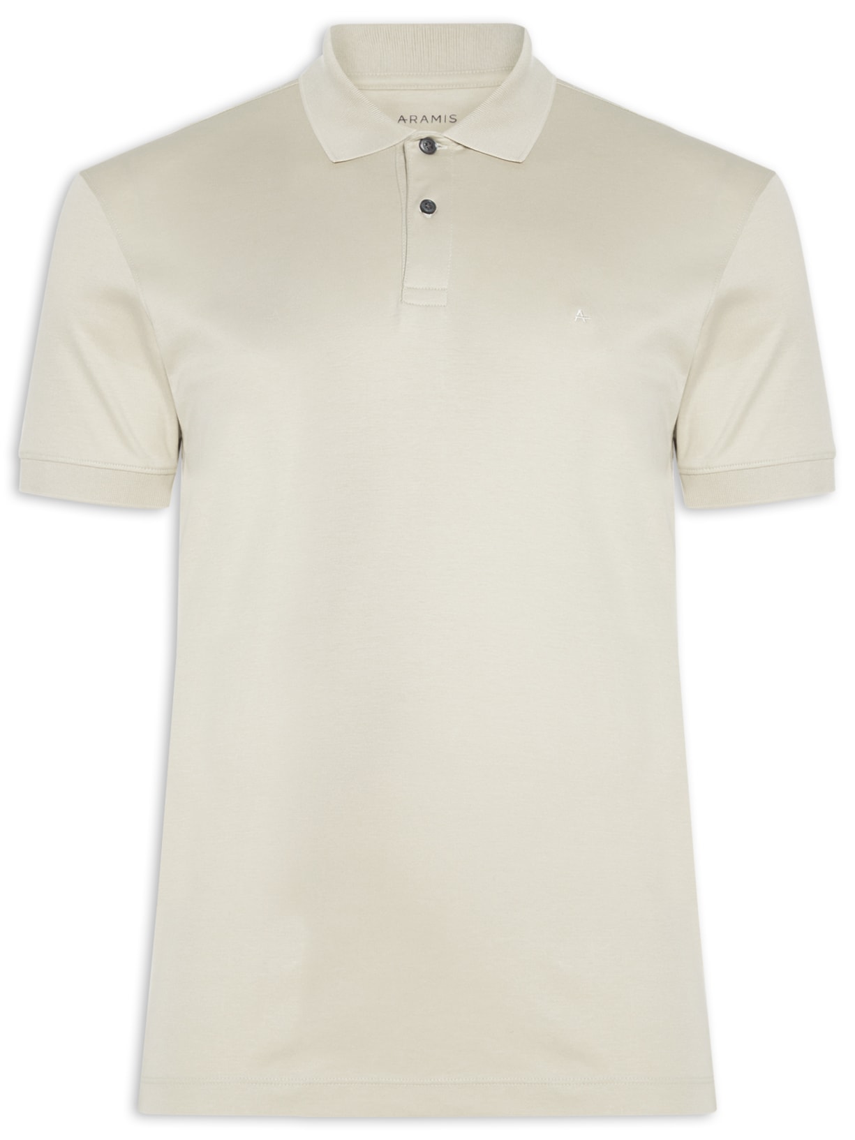 Polo Masculina Interlock Pima Bege Aramis