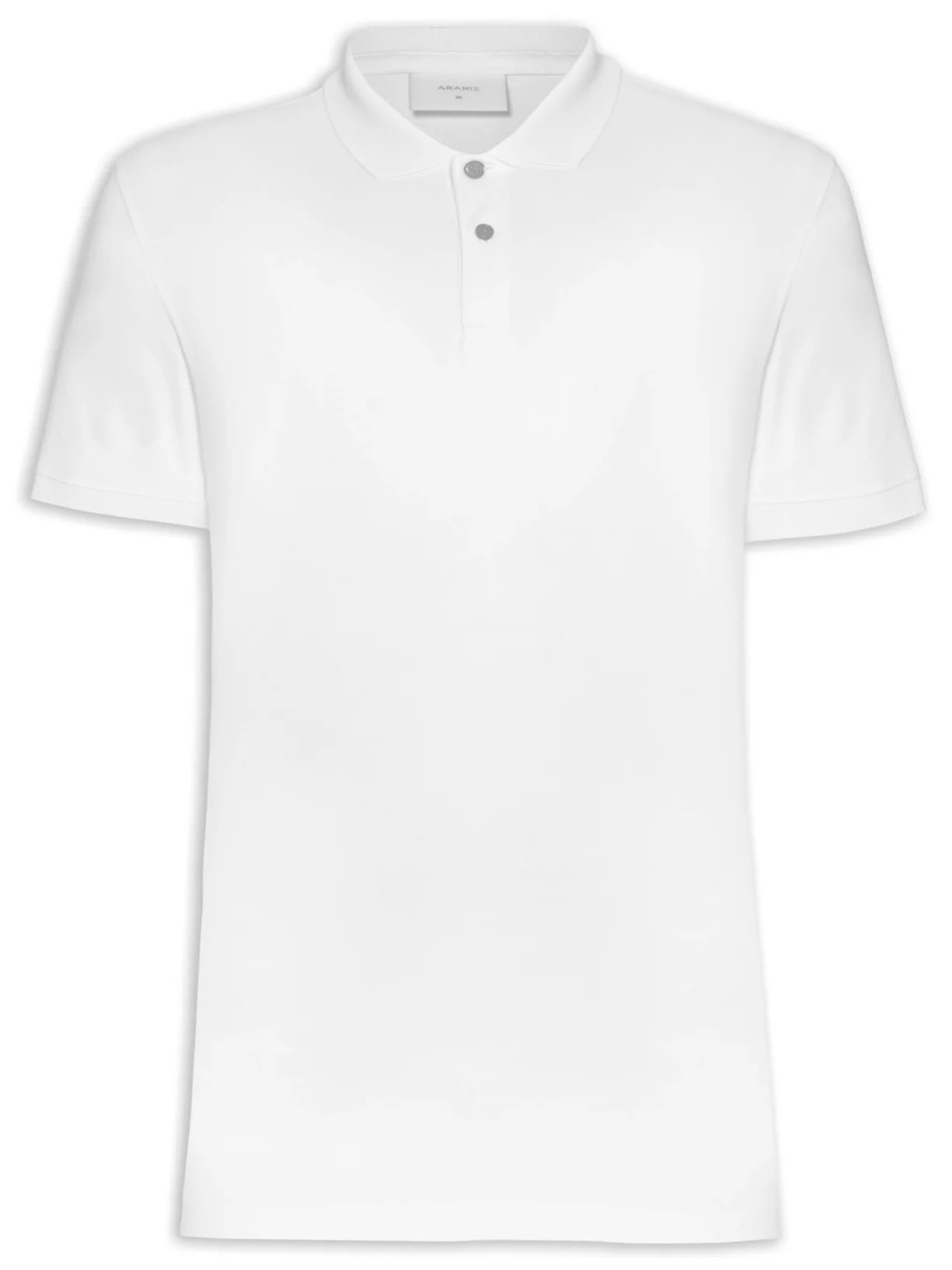 Polo Masculina Interlock Pima Branco Aramis