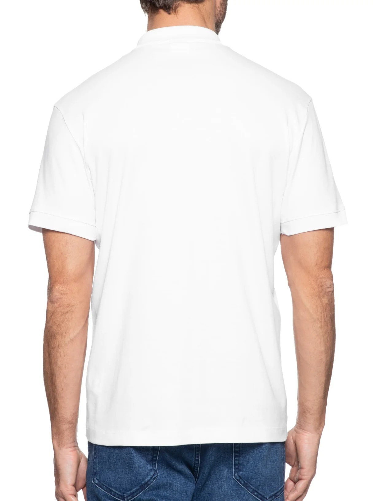 Polo Masculina Interlock Pima Branco Aramis