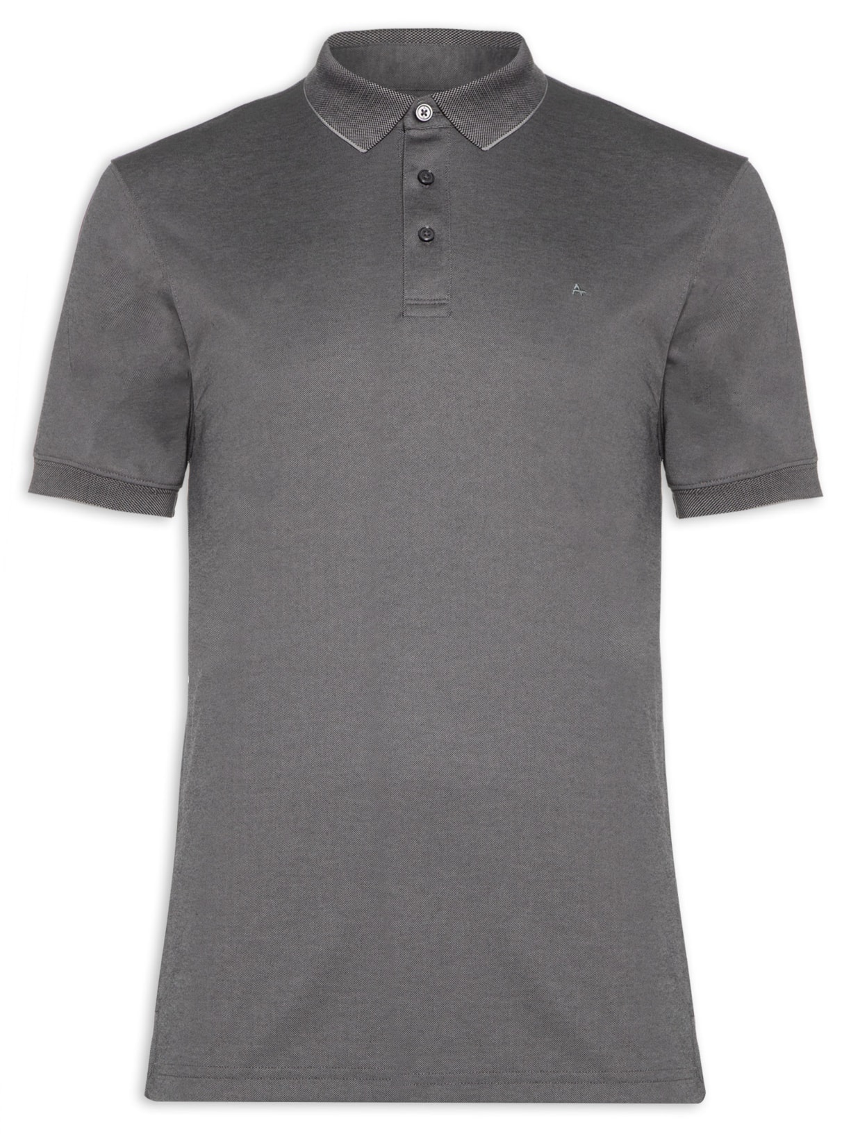 Polo Masculina Interlook Algodão Pima Tech - Cinza