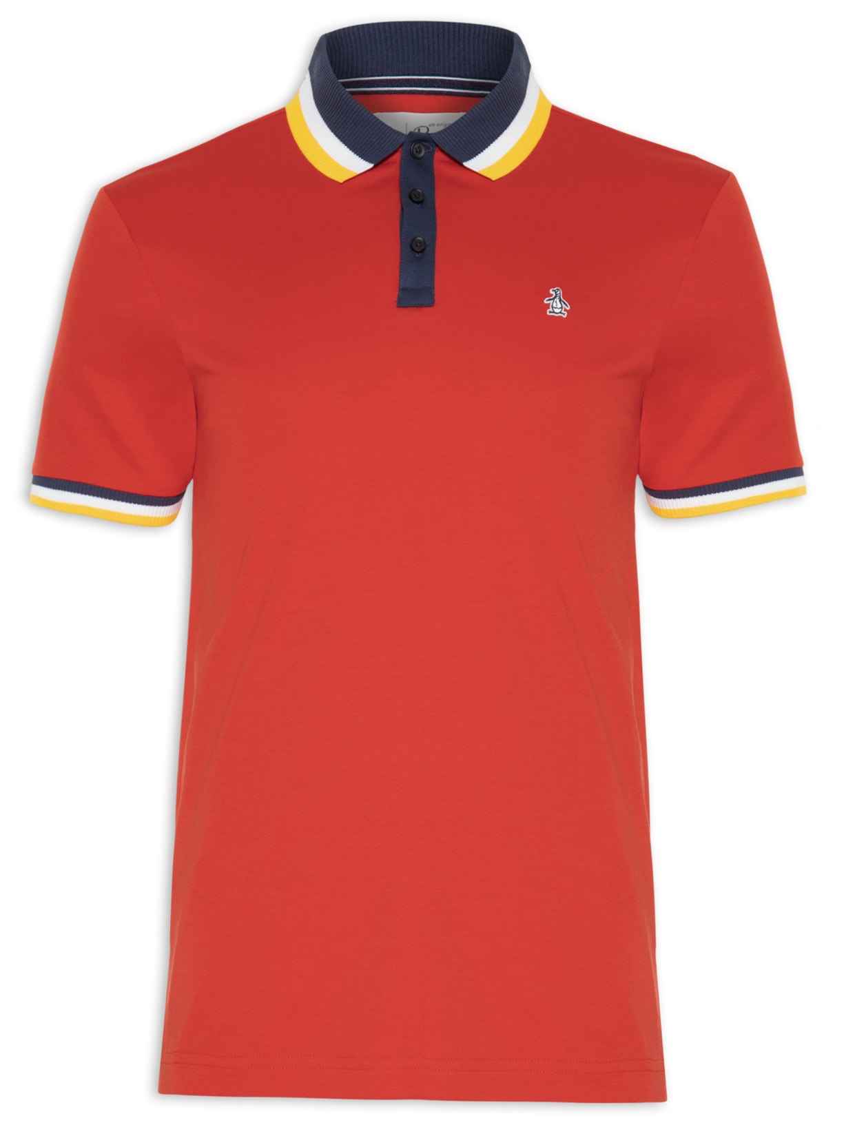 Polo Masculina Interloque Lisa Original - Vermelho