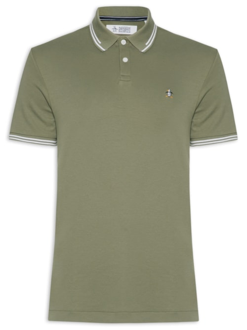 Polo Masculina Interloque Lisa - Verde