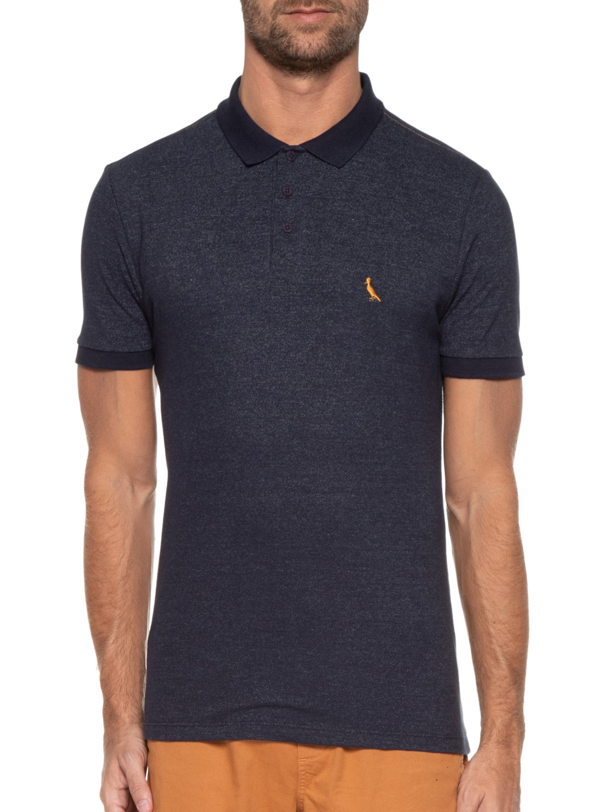 Polo Masculina Jazz Denim Azul Reserva
