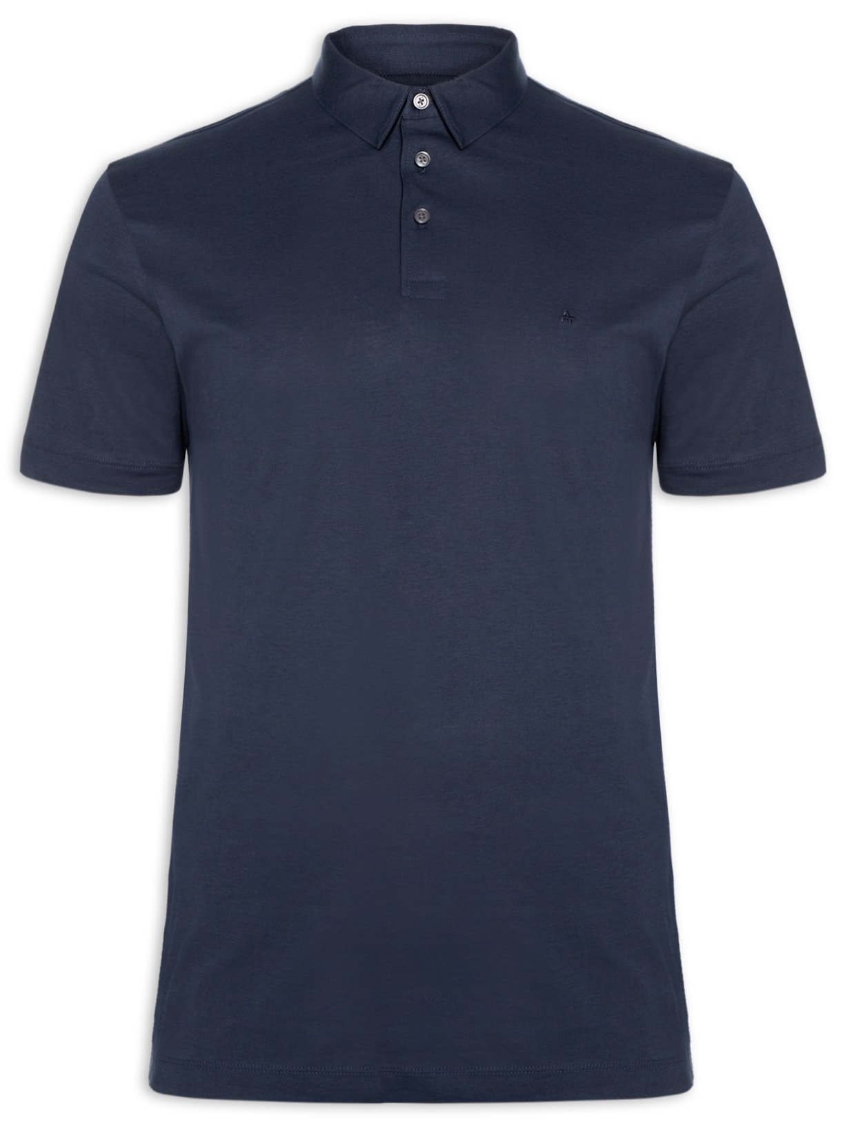 Polo Masculina Jersey Algodão Pima Logo Surton (PA) - Azul