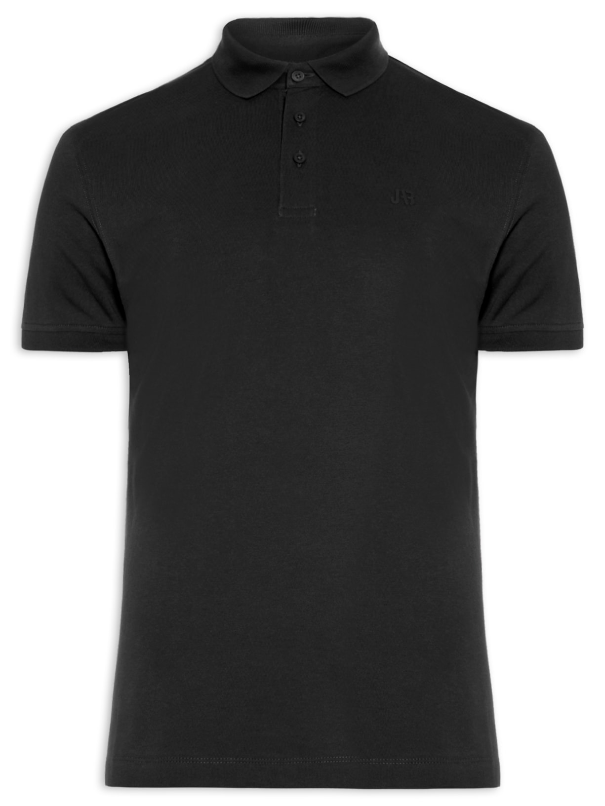 Polo Masculina Jersey Pima Peruano - Preto